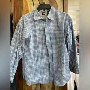Gap | Lined blue checked button down